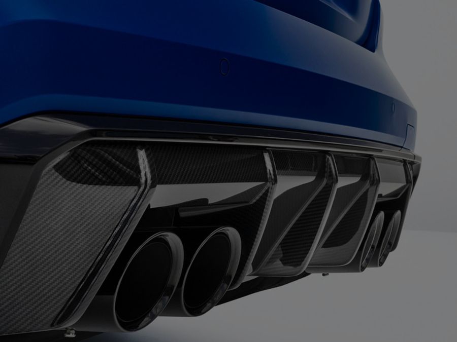 BMW M4 Convertible Diffuser And Tailpipes