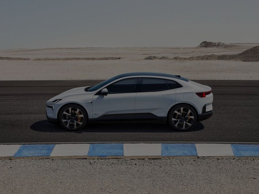 Polestar 4 Coupe Parked On A Circuit