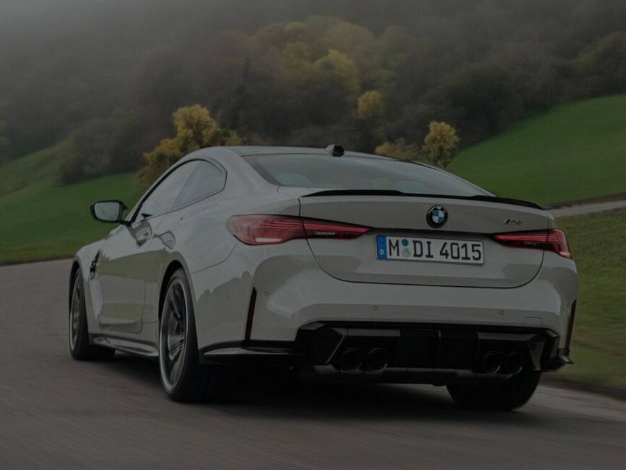 BMW M4 Coupe Rear On Road