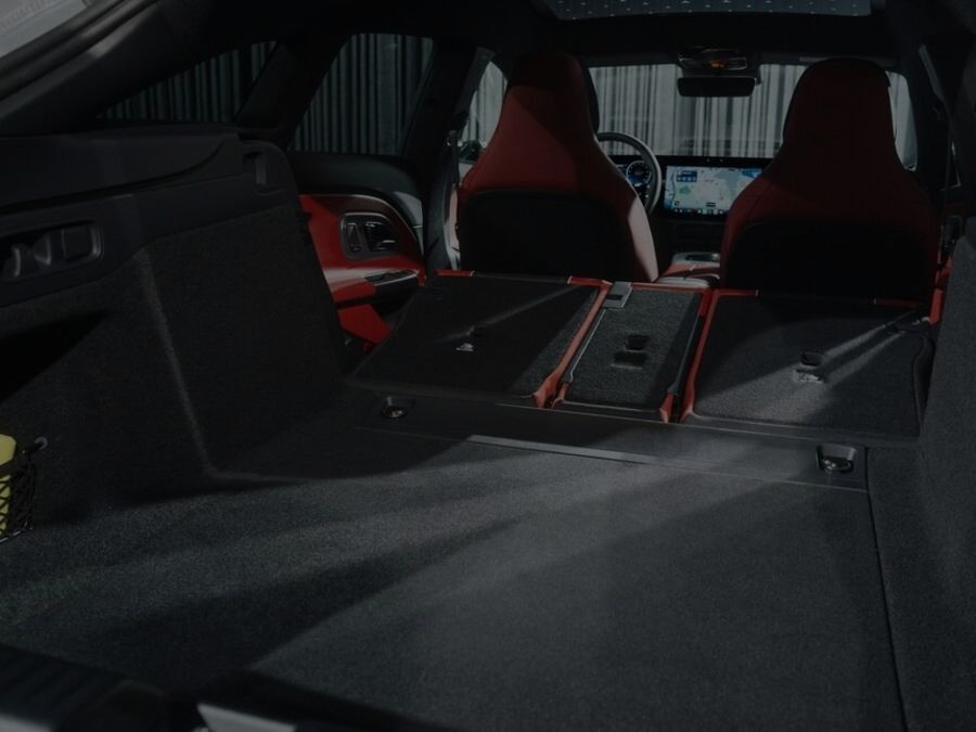 Mercedes-Benz CLA Electric Shooting Brake Seats Down
