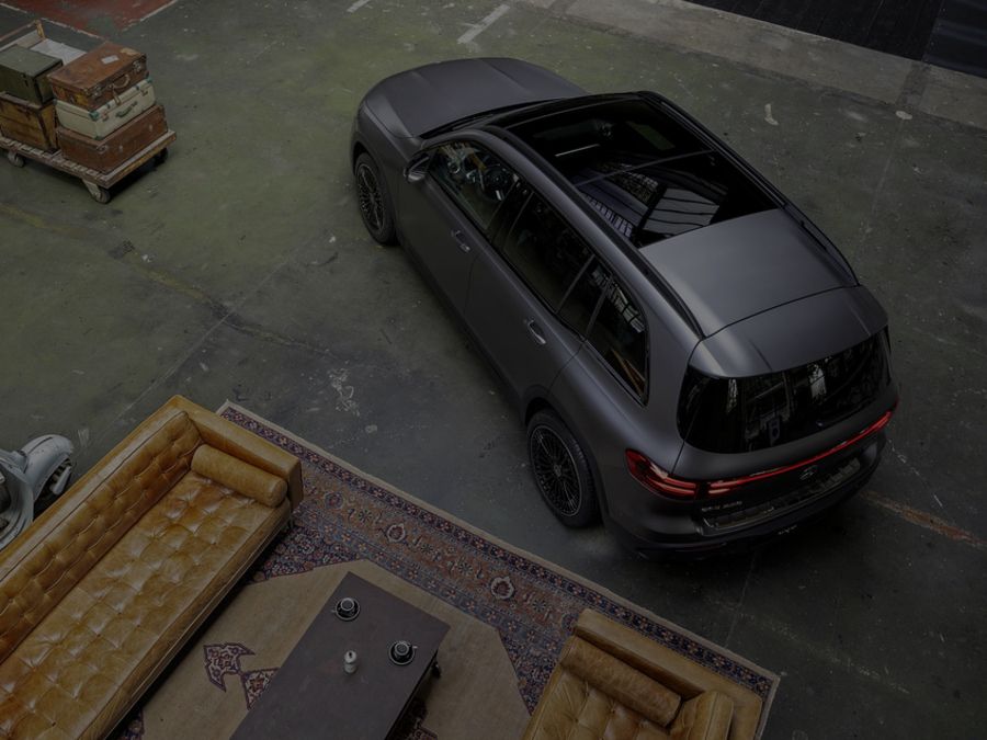 Mercedes-Benz GLB Electric Birds Eye View